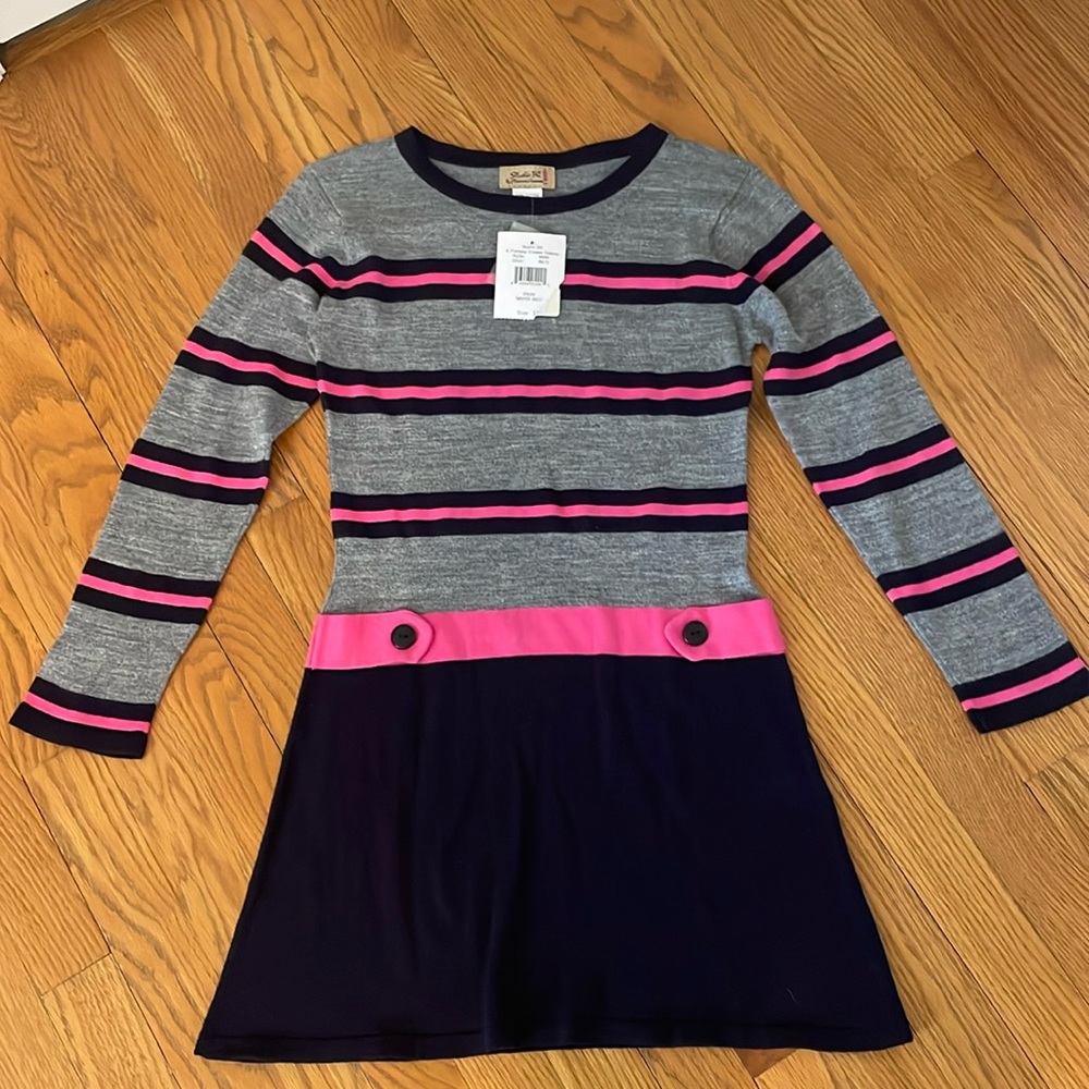 NWT - Florence Eiseman Studio 342 - Girls Knit Dress Size 14